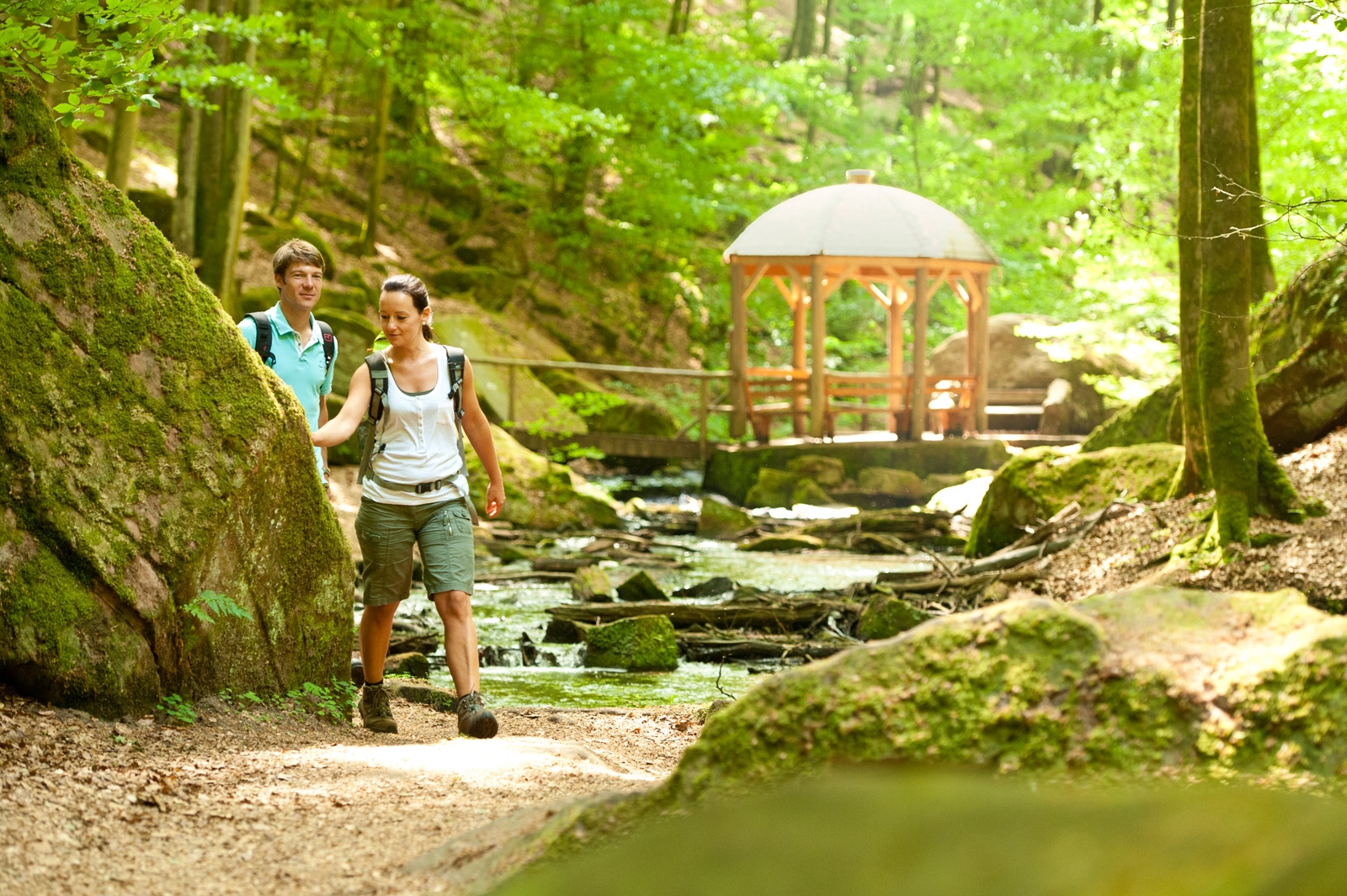 Pavillon in der Karlstalschlucht