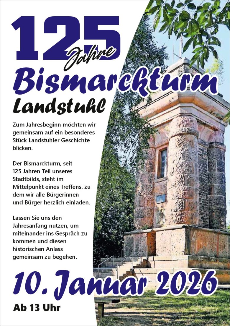 Plakat Jubiläum 125 Jahre Bismarkturm Plakat Jubiläum 125 Jahre Bismarkturm