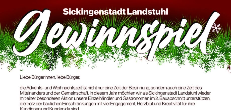 Adventskalender Gewinnspiel