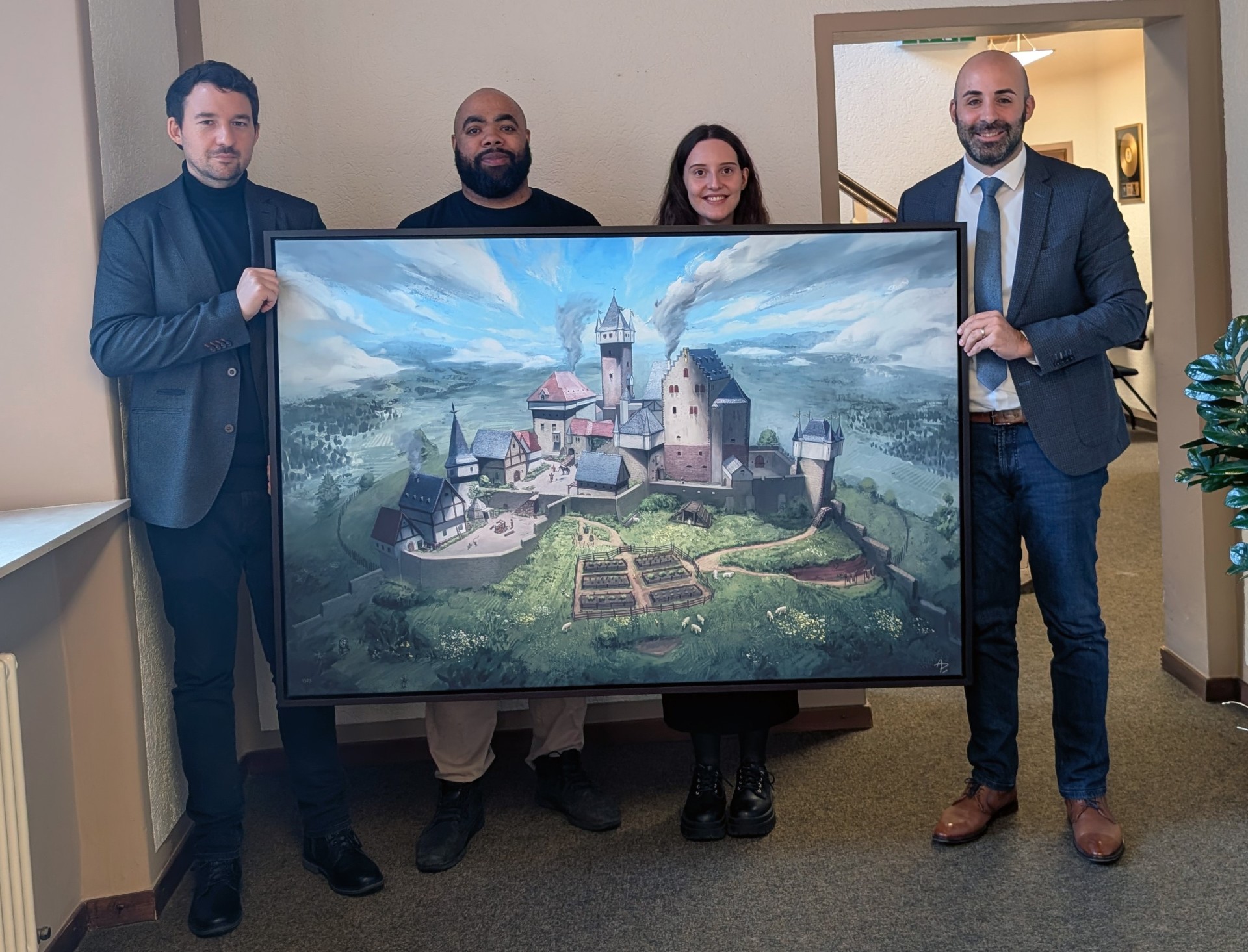 Übergabe Bild Burg Nanstein