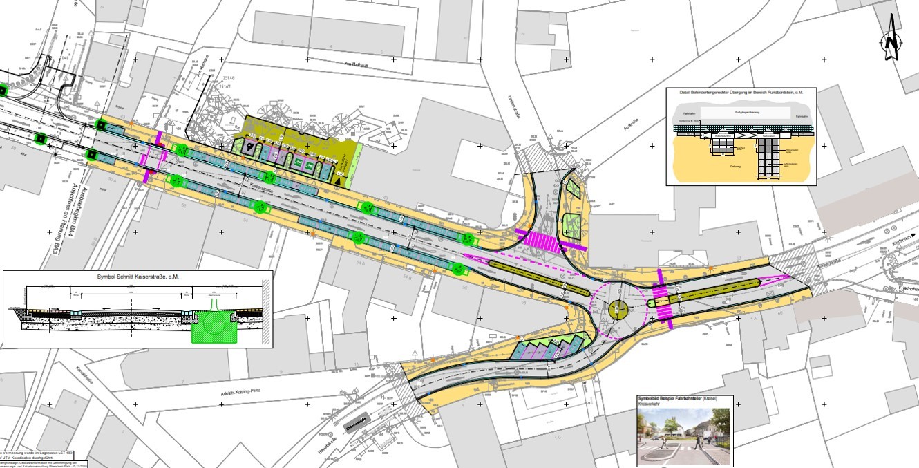 Plan Kaiserstraße Kreisel