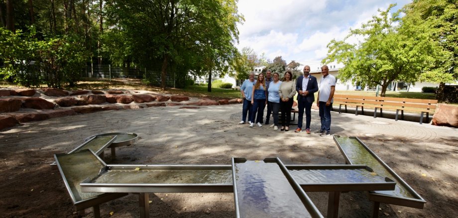 Wasserspielplatz an der Kindertagesstätte Arche Noah erfolgreich saniert und wieder geöffnet