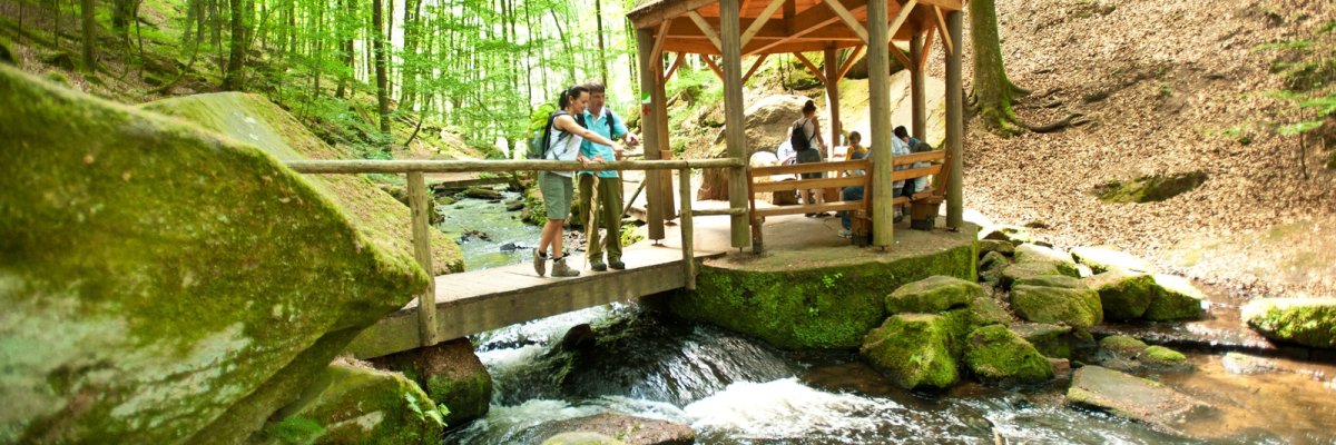Pavillon in der Karlstalschlucht